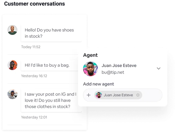 customer conversation image